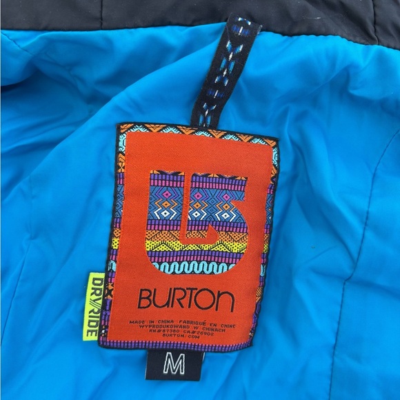 Burton Horizon Women’s Med. Mtn Dew Snowboard Jacket DryRide Mountain Multicolor - Picture 7 of 13